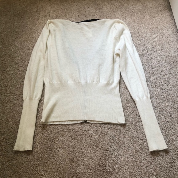 NWT C.LUCE CREAM BEAD CARDIGAN - Picture 4 of 5